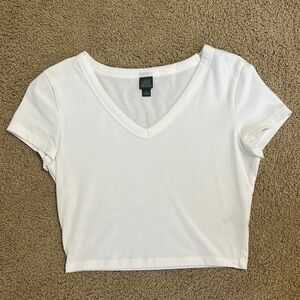 white cropped top size S